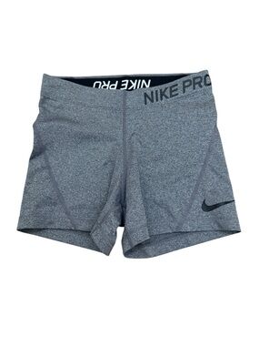 Nike Pro Women's Heather Gray Bike Shorts